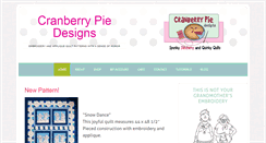 Desktop Screenshot of cranberrypiedesigns.com