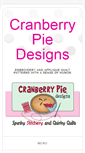 Mobile Screenshot of cranberrypiedesigns.com