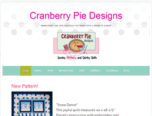 Tablet Screenshot of cranberrypiedesigns.com